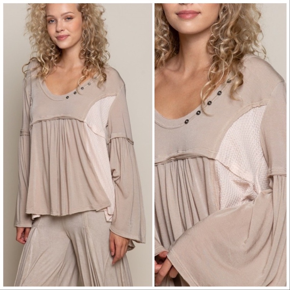 POL Soho Radiant Felt Soft Oversized Knit Top - Picture 10 of 12